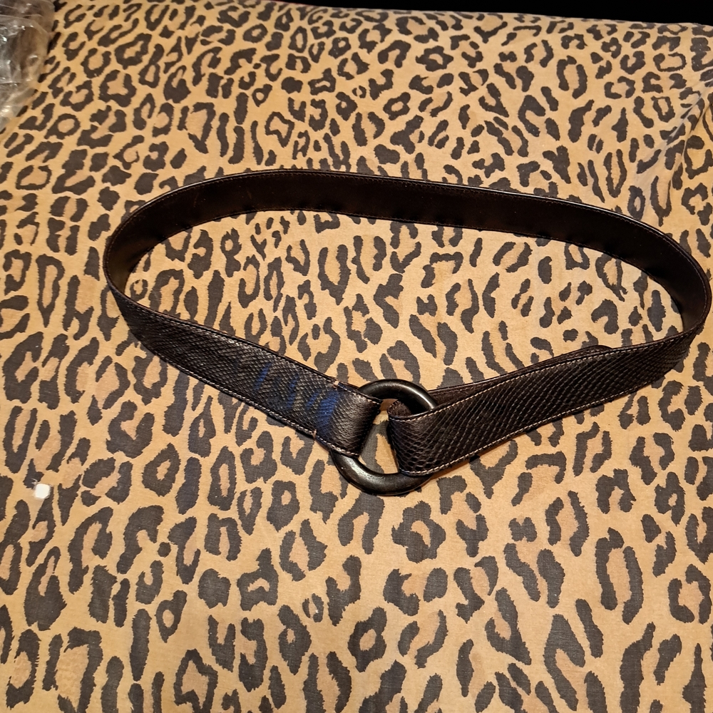 Loro Piana Brown Leather Belt Minimalist Design
